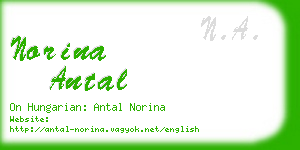 norina antal business card